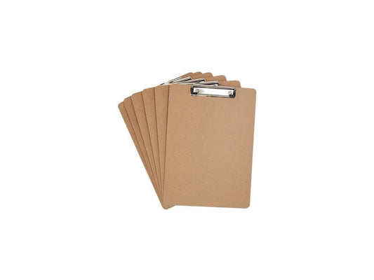 UNV05562 - Universal Hardboard Clipboard 1/2" Holds 8 1/2w x 12h Brown