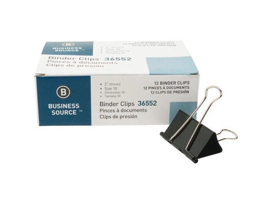 36552BD - Business Source Fold-back Binder Clips