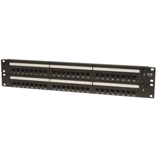 N052048 - Tripp Lite 48-Port Cat5e Cat5 Rackmount Patch Panel 568B 110 Punch 2URM