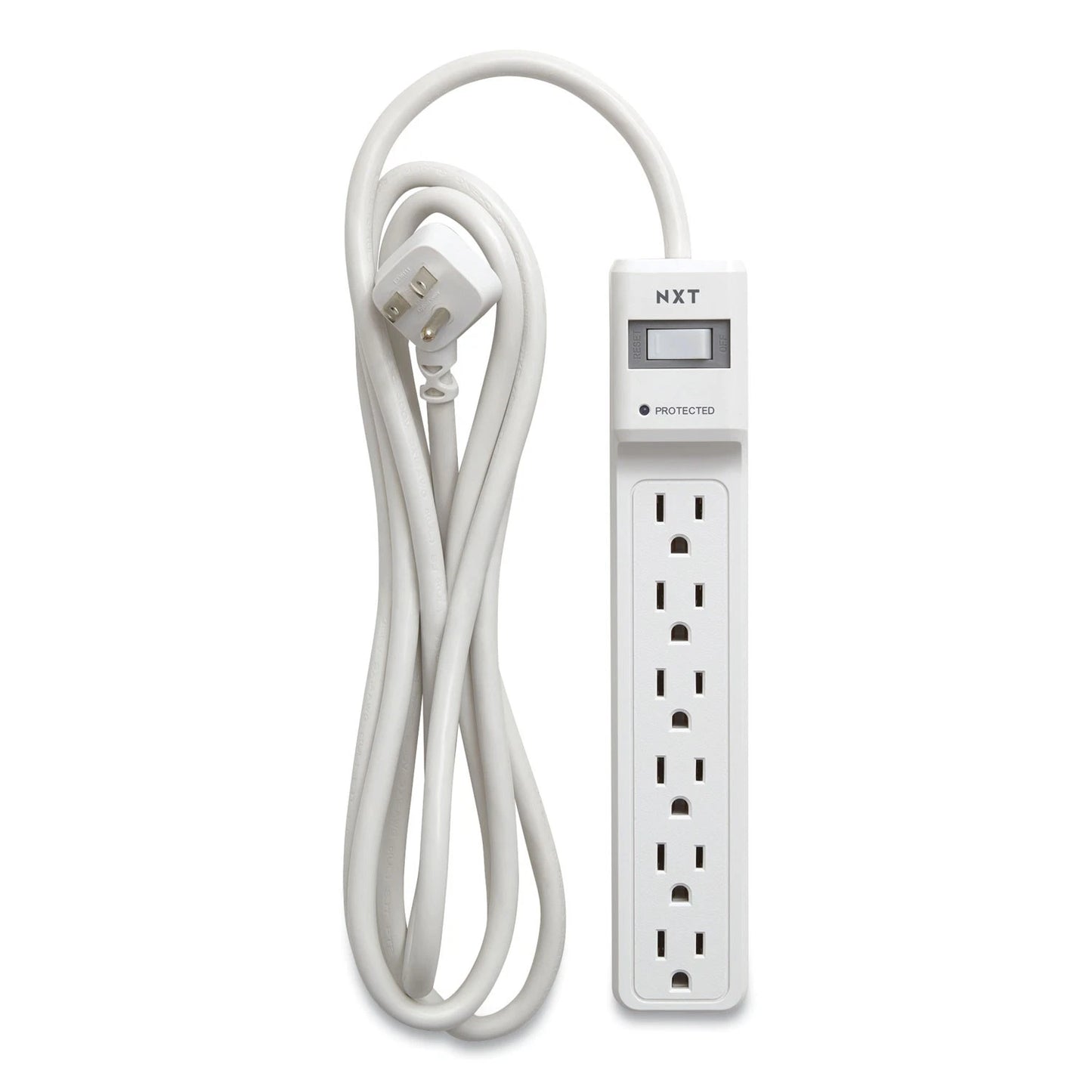 NX54314 - NXT Surge Protector 6 AC Outlets 8ft Cord 900