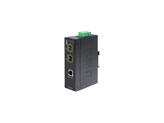 IGT-1205AT - Planet Industrial 10/100/1000T to 2-port 100/1000X SFP Media Converte