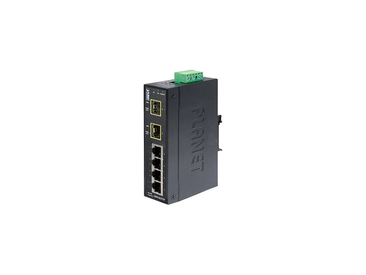 ISW-621TF - Planet 4-Port 10/100Base-TX + 2-Port 100Base-FX SFP Industrial Etherne