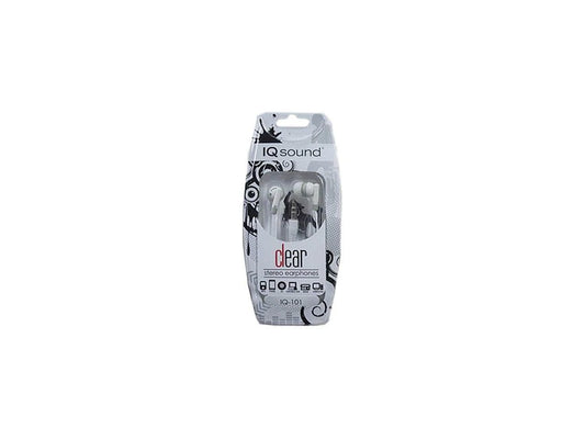 IQ-101WHITE - Supersonic White Earbud Digital Stereo Earphone