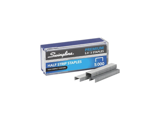 S7035440F - Swingline Half Strip Count 1/4" Premium Chisel Point Staple