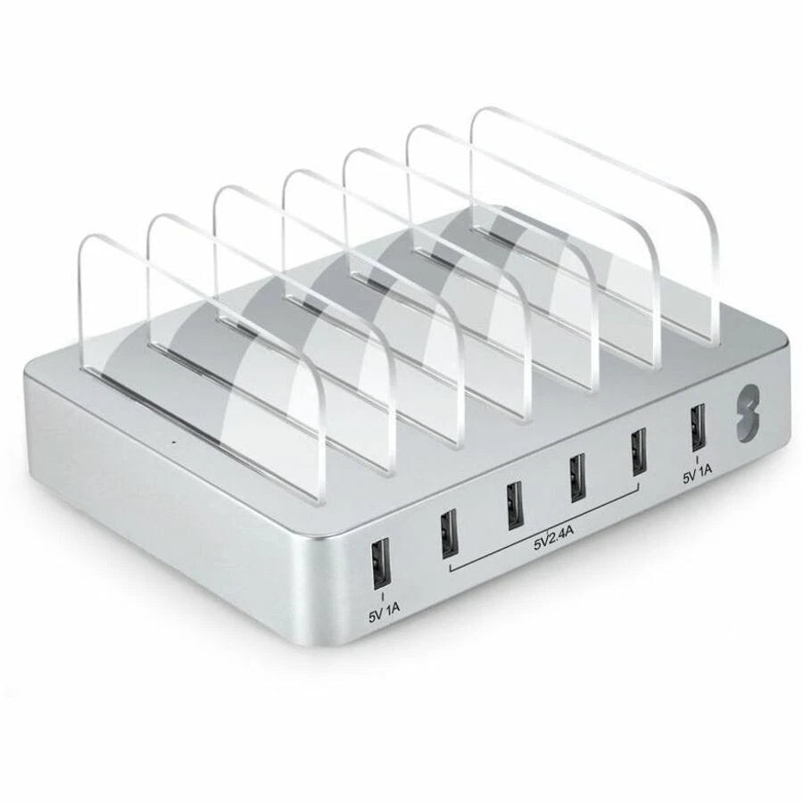 4X6PORTUSBACS - 4XEM 50w 6-Port Charging Station Perp USB A Multiport Charging