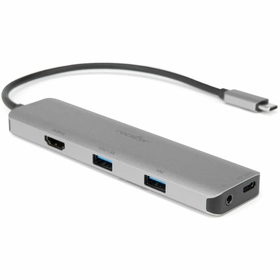 Y10A338S1 - Rocstor 3.5mm/HDMI/USB/USB-C Audio/Video Adapter