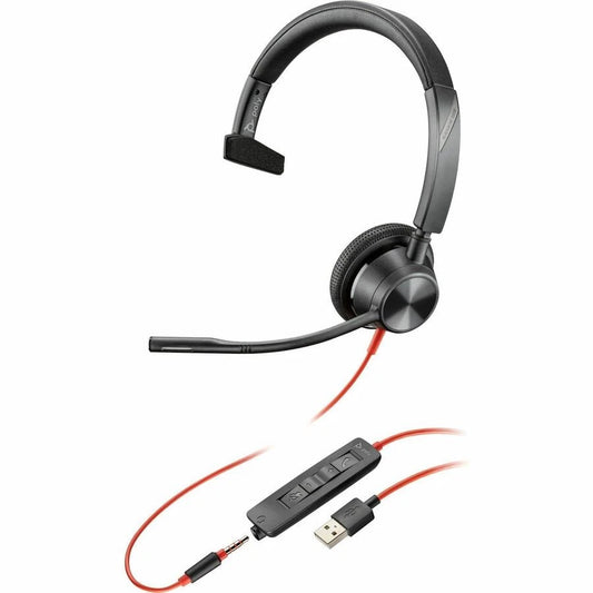 8M3U1AAABA - Poly Blackwire 3315 USB-A Headset TAA
