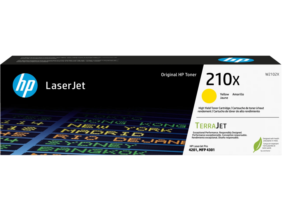 W2102X - HP 210X Yellow LaserJet Toner Cartridge