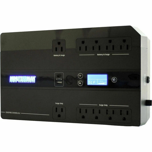 EN900LGU - Minuteman Enspire-G 900VA Compact Desktop Floor Wall Mountable UPS