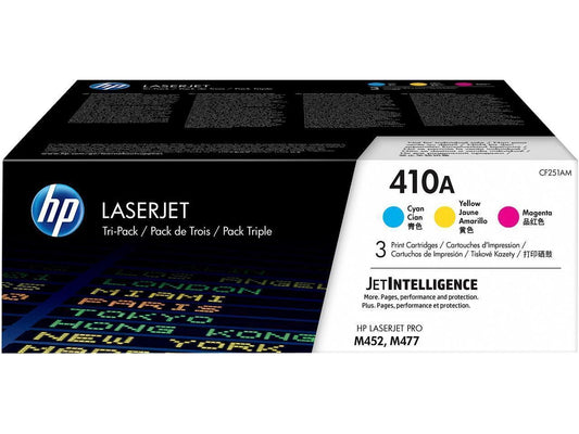 CF251AM - HP 410A LaserJet Toner CartridgeTri-Color Cyan/Magenta/Yellow