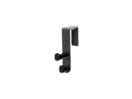 4225BL - Safco Plastic Coat Hook 2 Hook 1-3/4 x 6-1/2 x 7-3/4 Black