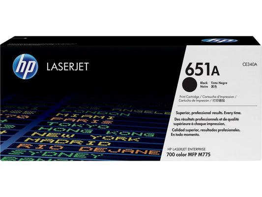 CE340A - HP 651A 1 x BlackToner Cartridge