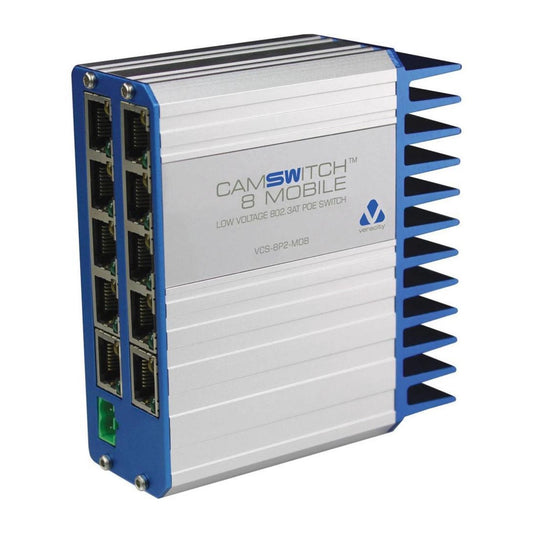 VCS8P2MOB - Veracity CAMSWITCH 8 Mobile 8+2 Port Low Voltage 802.3at Switch