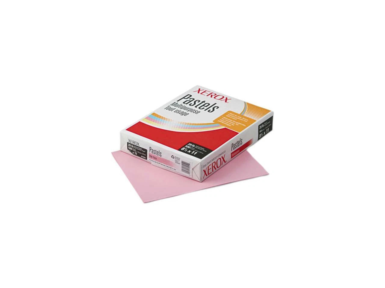 3R11052 - Xerox Multipurpose Pastel Colored Paper 20-lb Letter Pink