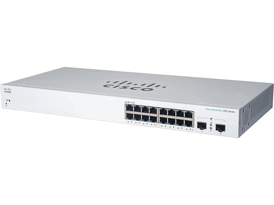CBS220-16P-2G - Cisco Business 16-Port 2x SFP L2 Managed Ethernet Switch