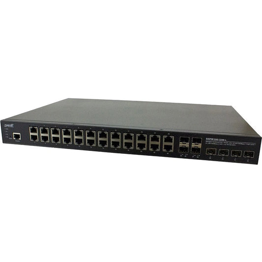 SISPM10403248L - Transition Networks 24 Port 10/100/1000Base PoE Rack Mountable Switch