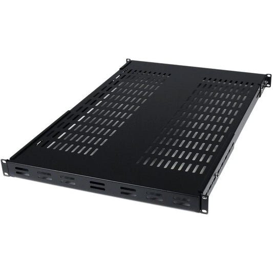 65030826358 - StarTech 1U Adjustable Mounting Depth Vented Rack Mount Shelf 175lbs/80kg