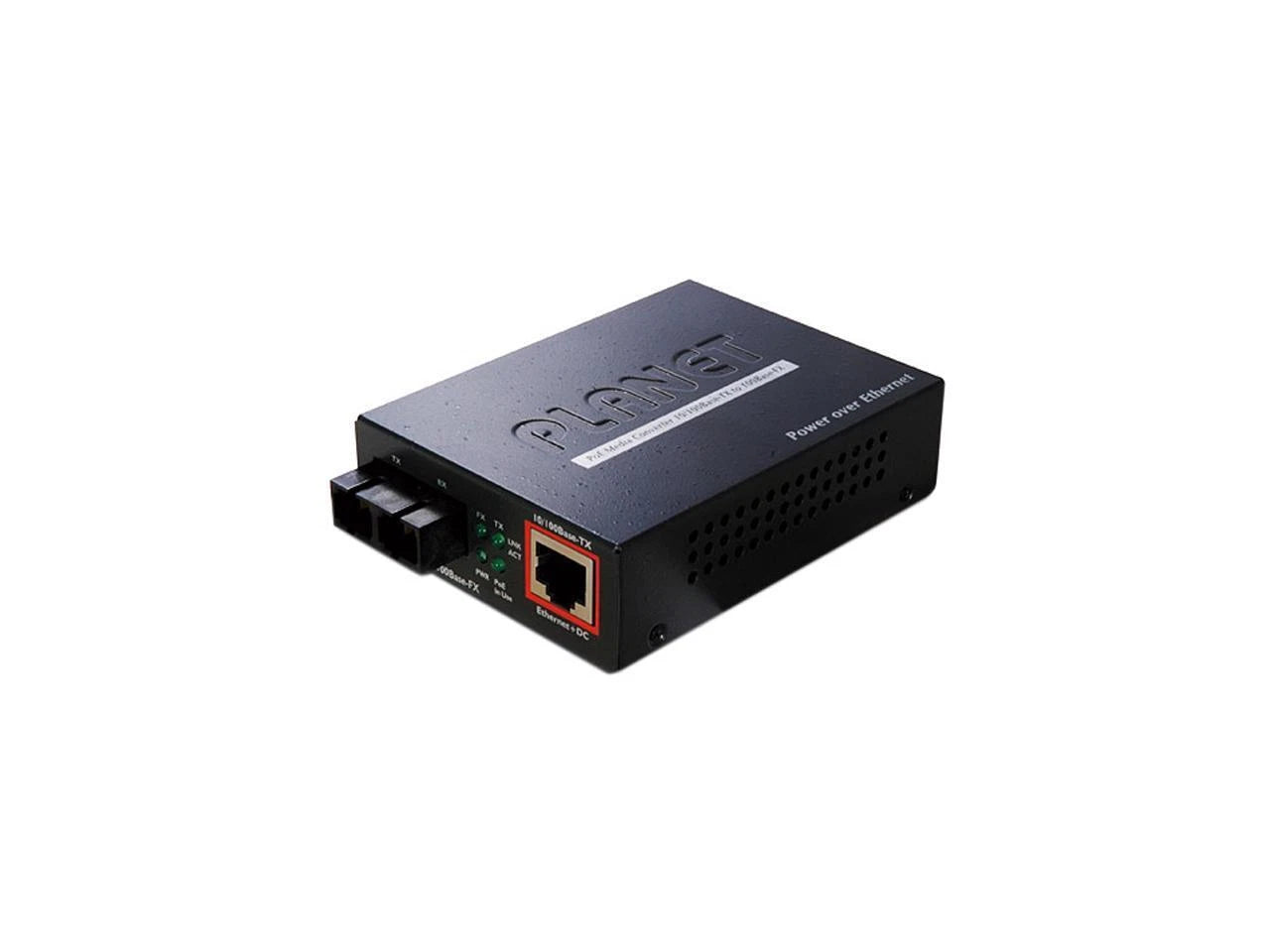FTP-802S15 - Planet 100Base-FX to 10/100Base-TX PoE Media Converter SC SM