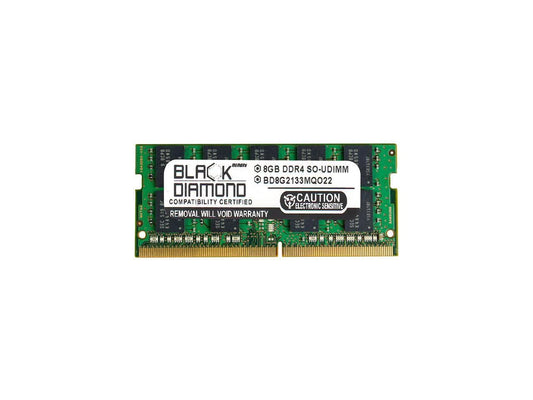 BD8G2133MQO22 - Black Diamond Memory 8GB ECC Unbuffered DDR4 2133 PC4 17000 Server Memory
