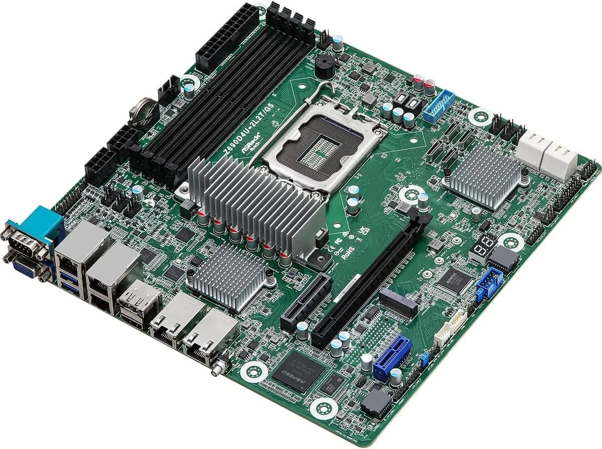 Z690D4U2L2TG5 - ASRock Rack ASRock RZ690D4U-2L2T/G5 Micro-ATX Server Motherboard Single Socket 12th & 13th G