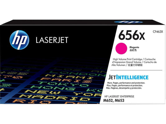 CF463X - HP 656X High Yield LaserJet Toner Cartridge Magenta