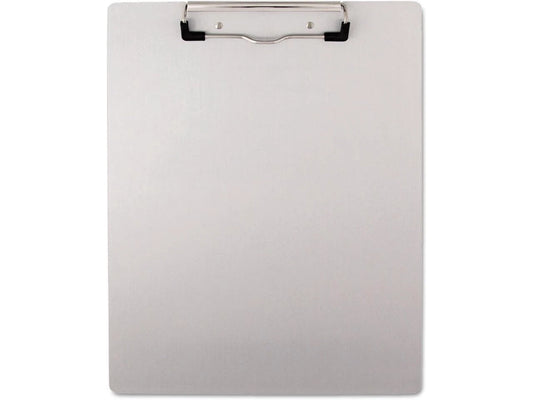 UNV40303 - Universal Plastic Brushed Aluminum Clipboard Portrait