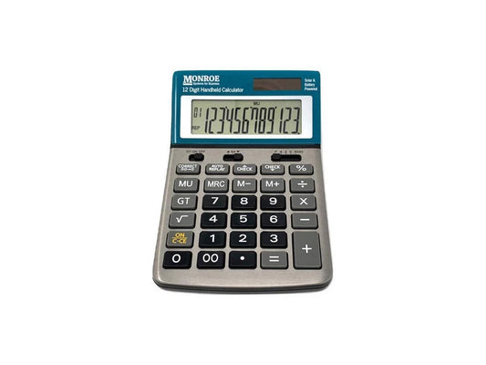 MNE12DHC - Monroe 12Dhc 12 Digit Handheld Calculator