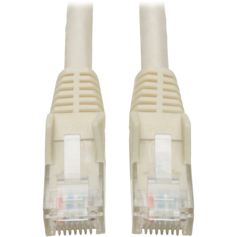 N201001WH - Tripp Lite Cat6 Gigabit RJ45 White Snagless Molded Patch Cable