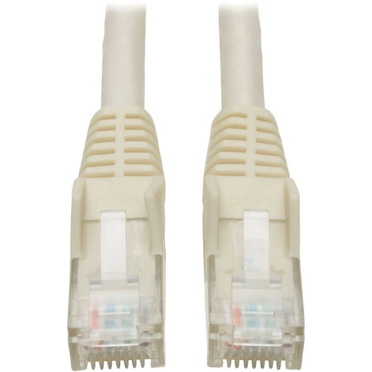 N201001WH - Tripp Lite Cat6 Gigabit RJ45 White Snagless Molded Patch Cable