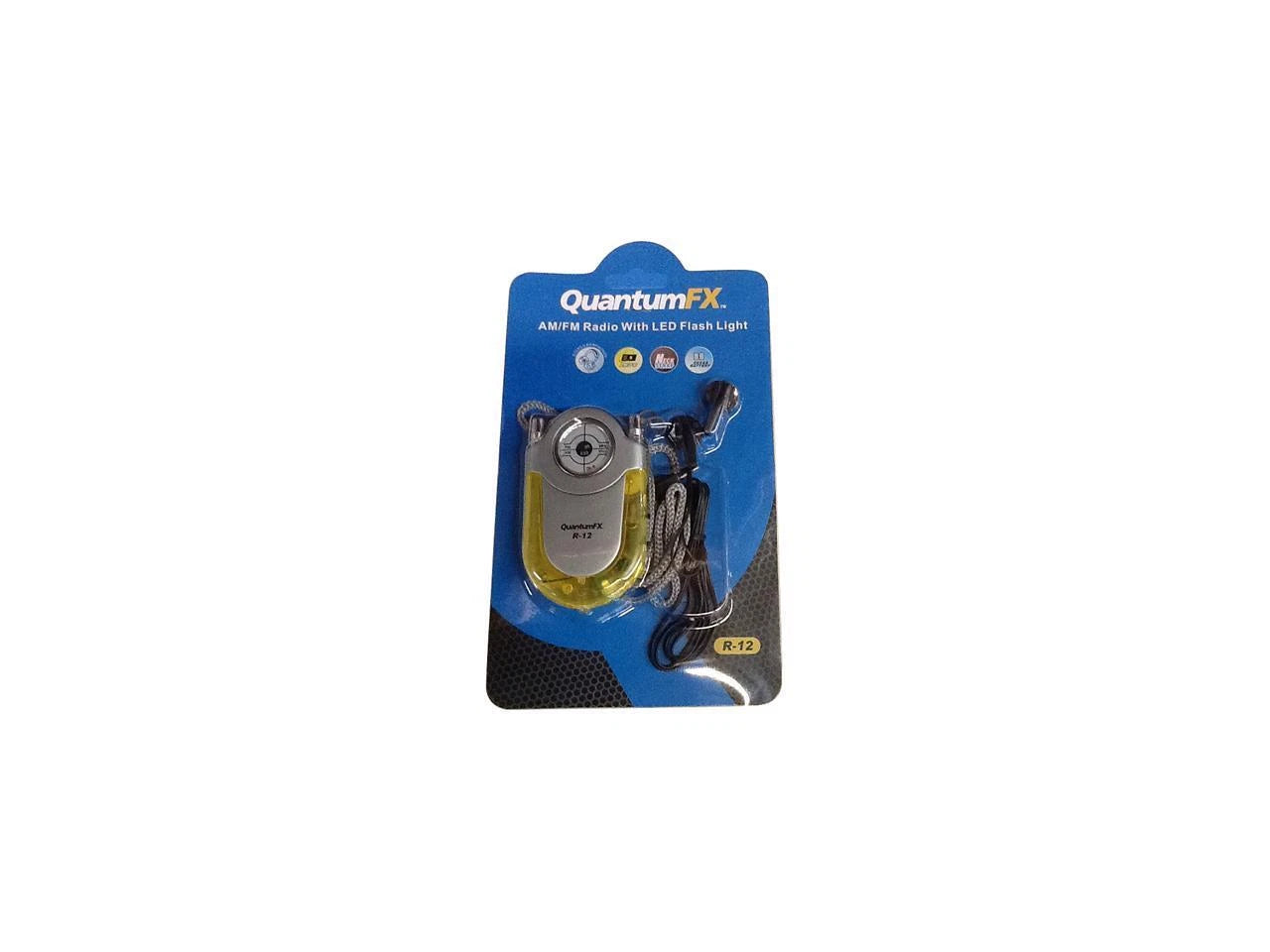 R12YELLOW - Universal Quantamfx AM FM Radio Neck Strap