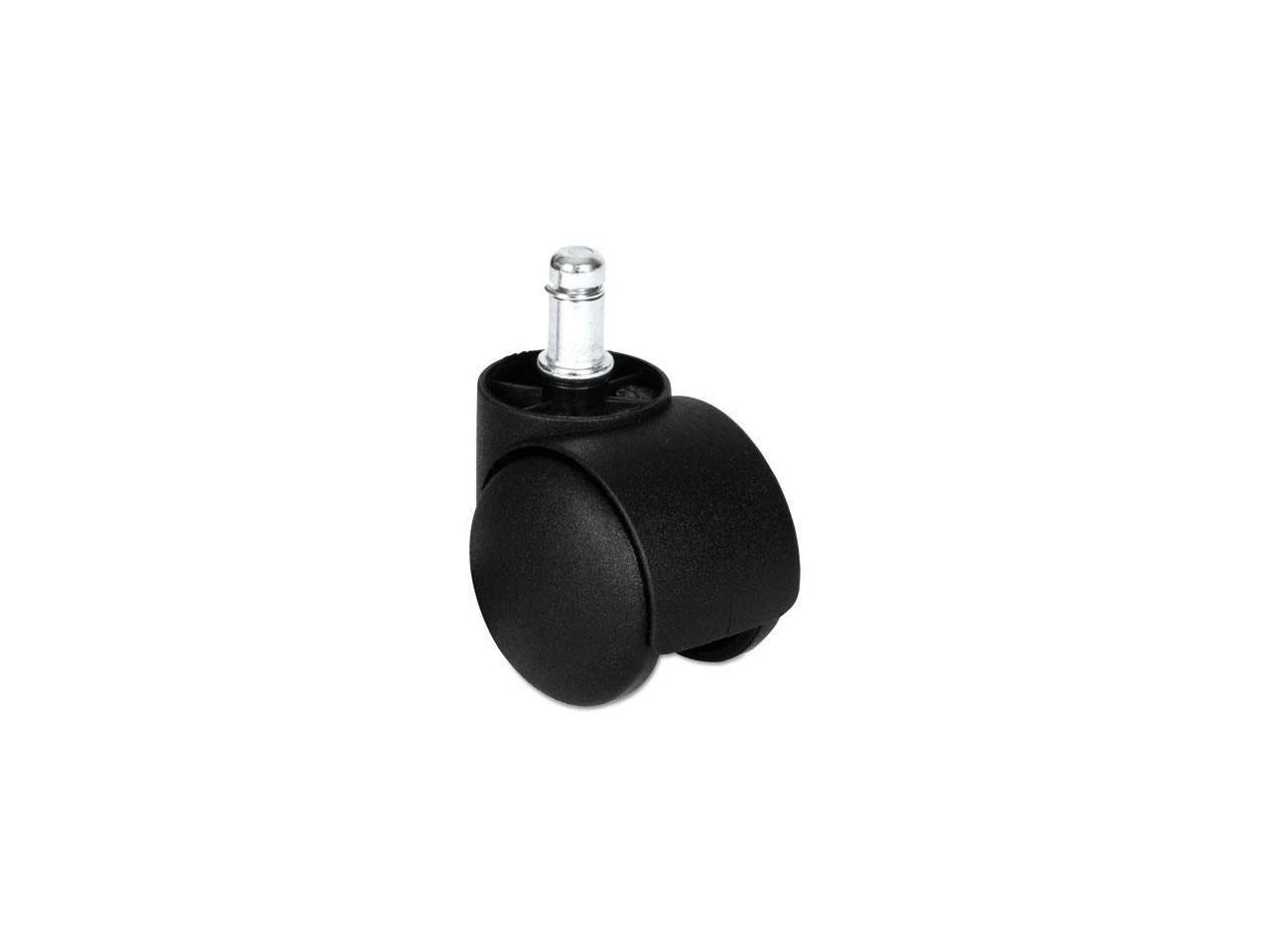 ALECASTERHT1 - Alera Dual Wheel Hooded Casters B Stem 1 1/2" Caster Black