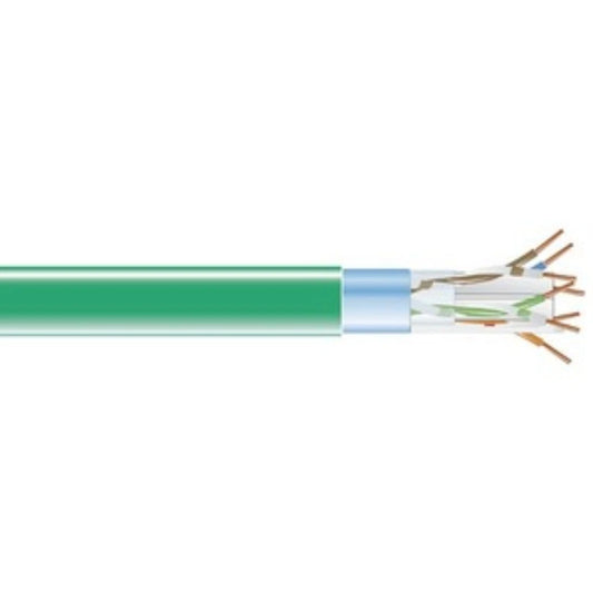 EVNSL0607A1000 - Black Box 1000ft Cat6 Shielded Solid Cable Green