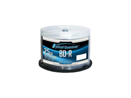 OQBDR06ST-50 - Optical Quantum 25GB 6X BD-R 50 s Blu-ray Disc