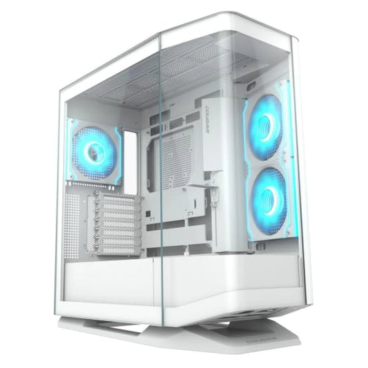 FV270 - COUGAR RGB White Mid Tower E-ATX Case 420mm GPU Supported Build-in ARBG