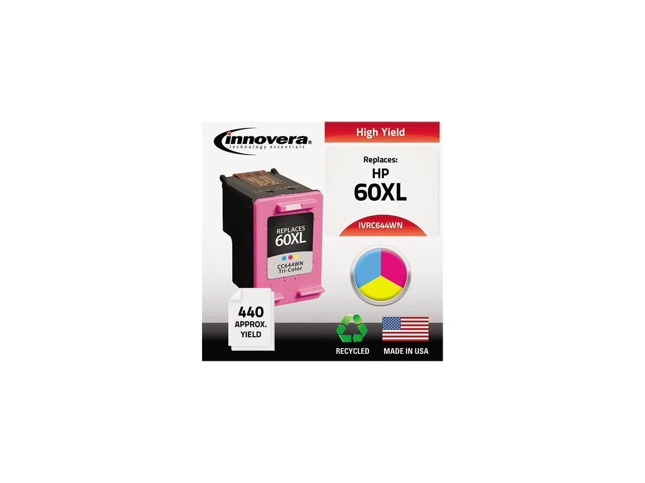 IVRC644WN - Innovera 3 Colors Ink Cartridge