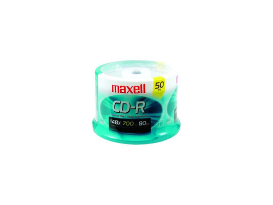 623251/648250 - Maxell 700MB 48X CD-R 50 s CD-R Media