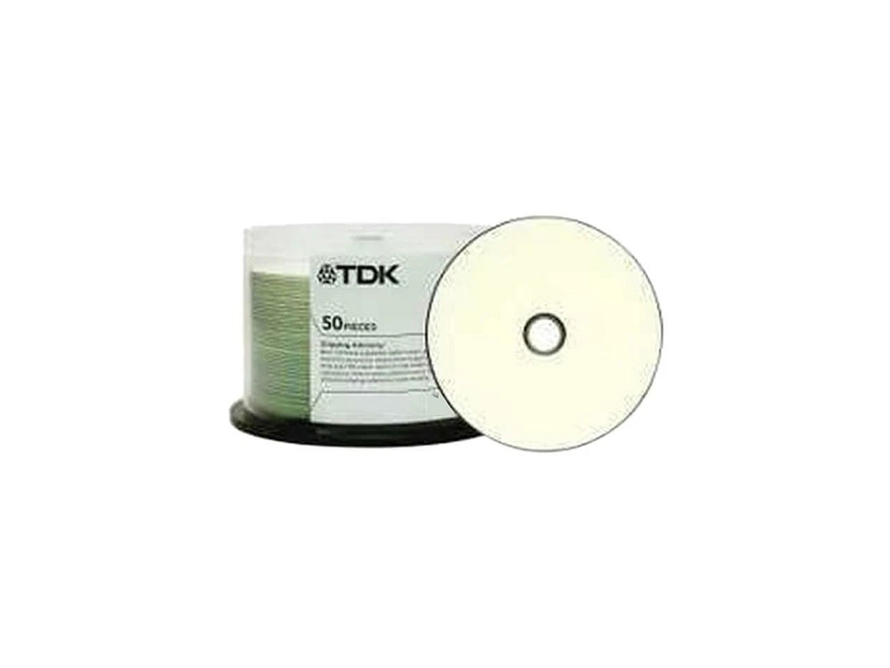 TDK48944 - TDK 52X CD-R CD-R Bulk 80 Min 52X White Spindle 48944