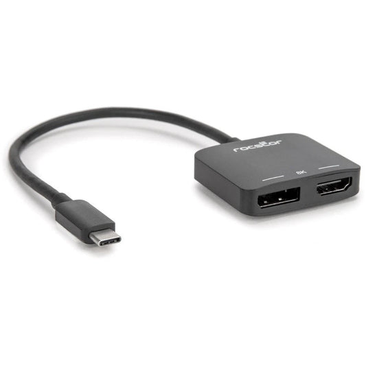 Y10A268B1 - Rocstor Premium USB C to HDMI 2.0 or DisplayPort 1.4a Adapter MST Mode