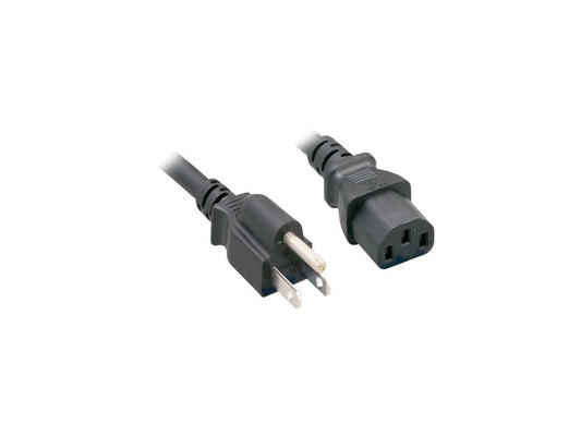 30POW-10W1-01225 - Nippon Labs 18 AWG Standard Power Cord NEMA 5-15P to C13 SVT 10A 125V