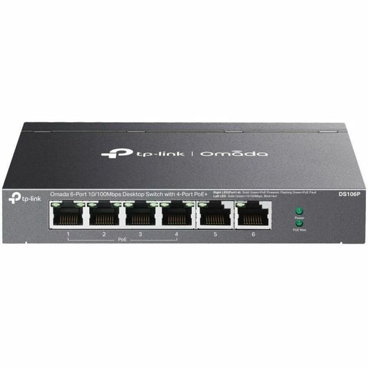 DS106P - TP-Link Omada 6-Port 10/100Mbps Unmanaged Desktop Switch
