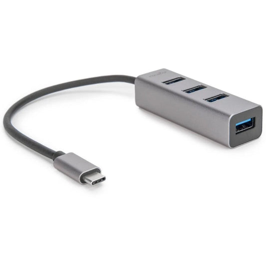 Y10A228A1 - Rocstor Premium Portable 4 Port Aluminum Hub USB-C to 4x USB-A Hub
