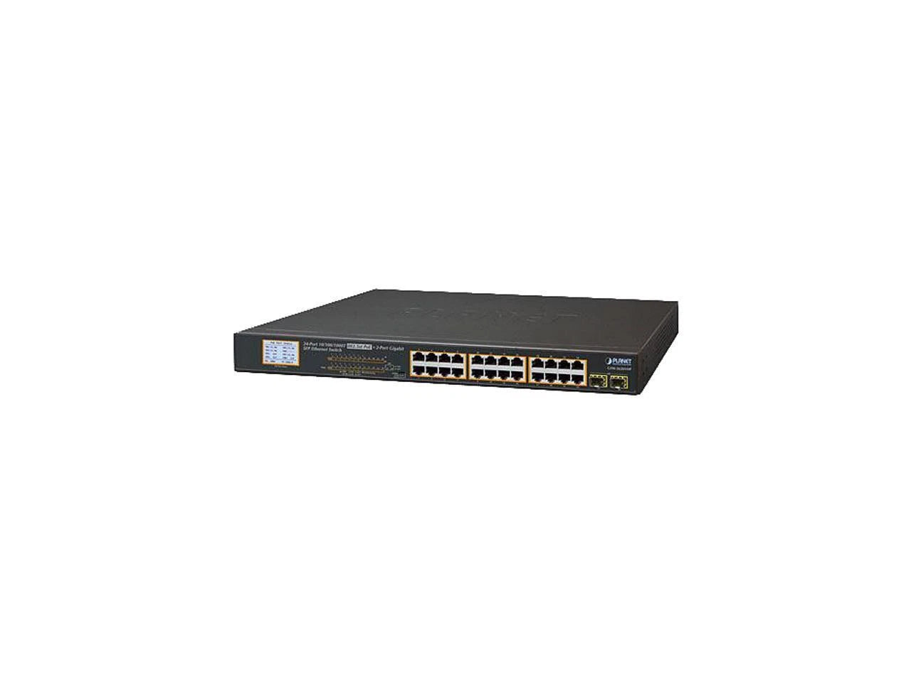 GSW-2620VHP - Planet 24-Port 10/100/1000T 802.3at PoE + 2-Port Gigabit SFP Ethernet