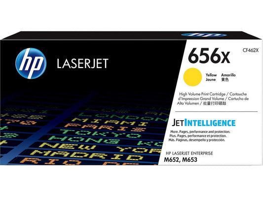 CF462X - HP 656X High Yield LaserJet Toner Cartridge Yellow