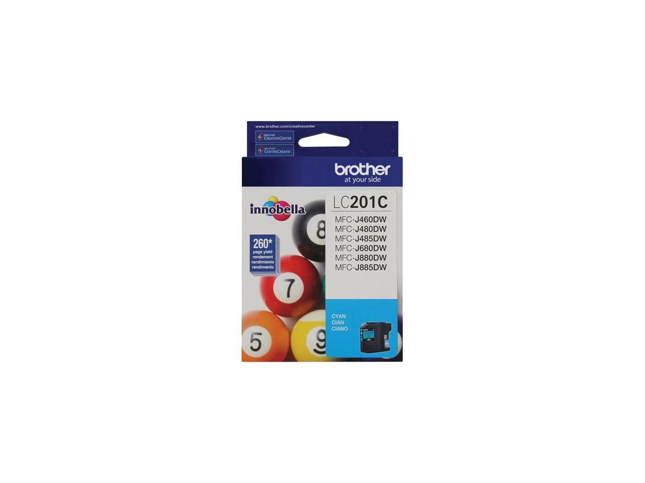 LC201C - Brother Corporat Innobella Standard Yield Cyan Ink Cartridg