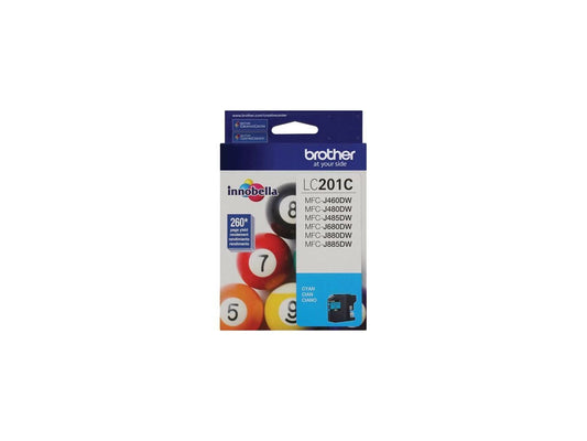 LC201C - Brother Corporat Innobella Standard Yield Cyan Ink Cartridg