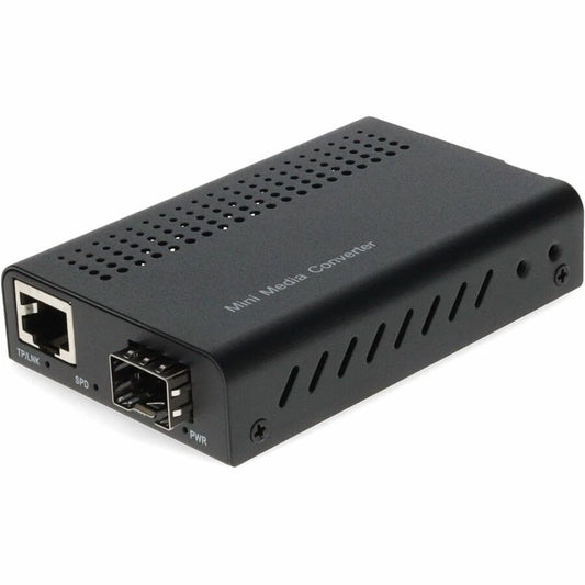 ADDGMCMNSFP - AddOn 10/100/1000Base-TXRJ-45 to Open SFP Port Mini Media Converter