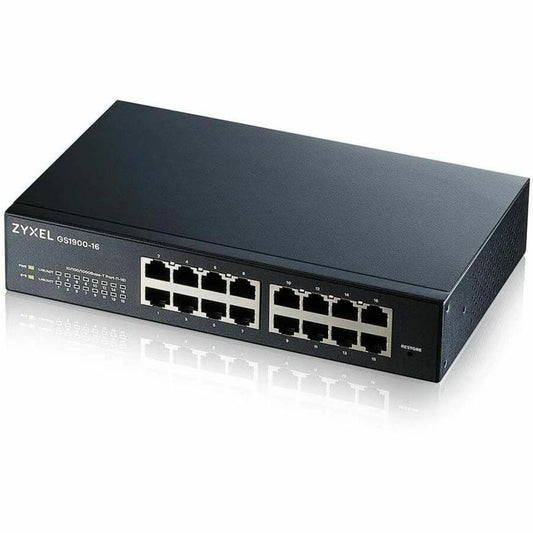 GS1900-16 - Zyxel REV 03F 16-Port Gigabit Smart Managed Switch