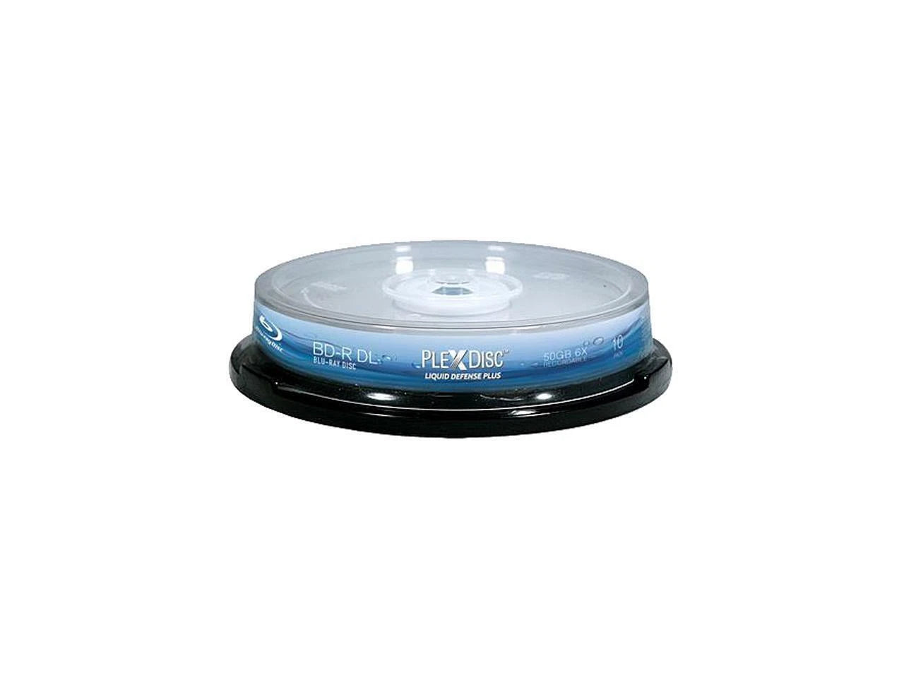 645-C12 - Plexdisc PlexDisc 50GB 6X BD-R DL Inkjet Printable 10 s CD/DVD R/RW Media 645-C