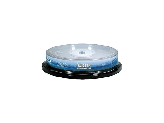 645-C12 - Plexdisc PlexDisc 50GB 6X BD-R DL Inkjet Printable 10 s CD/DVD R/RW Media 645-C