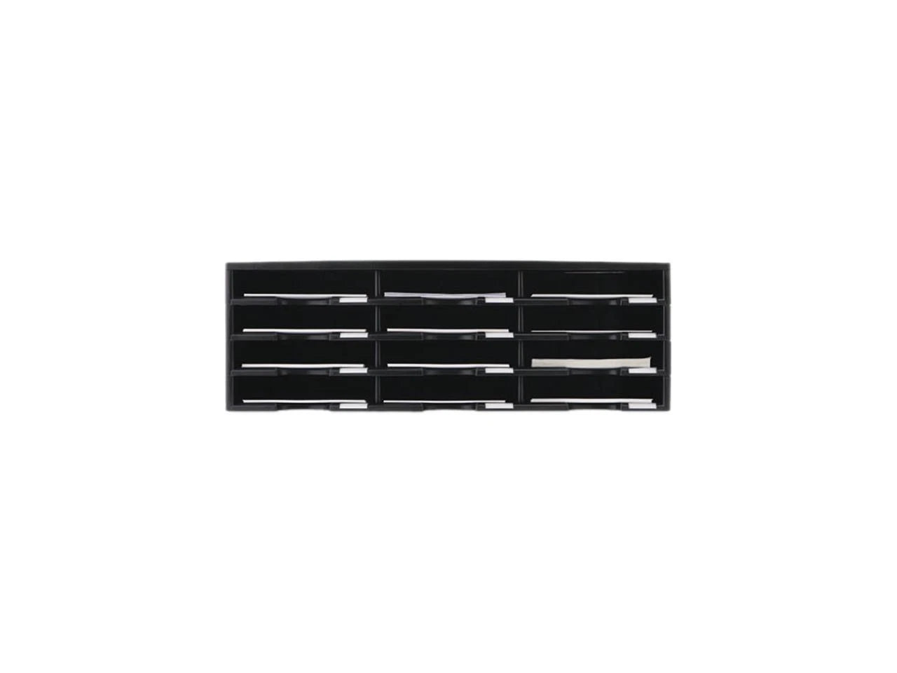 STX61602U01C - Storex Literature Organizer 12 Section 10 5/8 x 13 3/10 x 31 2/5 Black 61602U01C